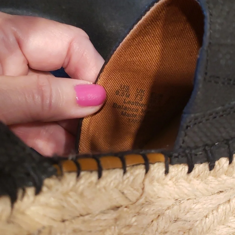 Franco Sarto Takara Espadrille wedge sandal in black